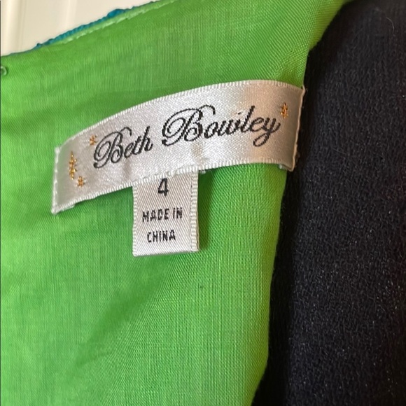 Vibrant Blue and Green Halter Midi Dress for Cocktail Events - Picture 11 of 16